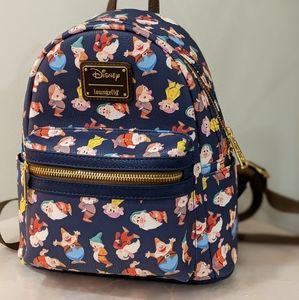 Loungefly Disney Snow White and the Seven Dwarfs AOP Mini Backpack - Exclusive